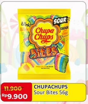 Promo Harga Chupa Chups Sour Bites 56 gr - Alfamart