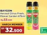 Promo Harga Baygon Insektisida Spray Citrus Fresh, Flower Garden 600 ml - Yogya