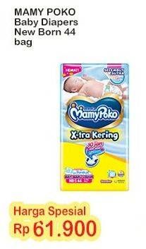 Promo Harga Mamy Poko Perekat Xtra Kering NB-S44 44 pcs - Indomaret