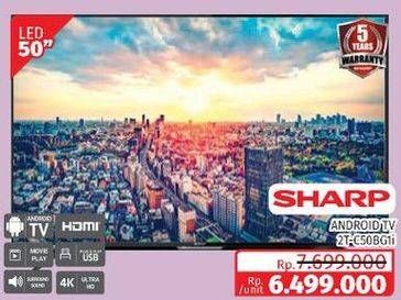 Promo Harga SHARP 2T-C50BG1i | LED TV 50"  - Lotte Grosir