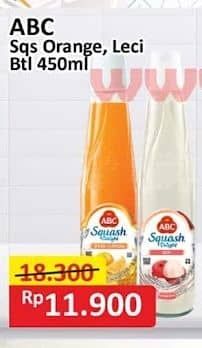 Promo Harga ABC Syrup Squash Delight Jeruk Florida, Leci 460 ml - Alfamart