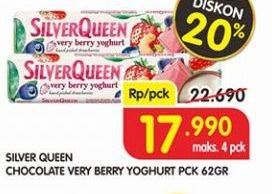 Promo Harga SILVER QUEEN Chocolate Very Berry Yoghurt 62 gr - Superindo