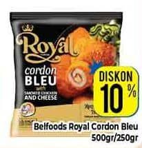 Promo Harga Belfoods Royal Nugget Cordon Bleu 250 gr - Hypermart
