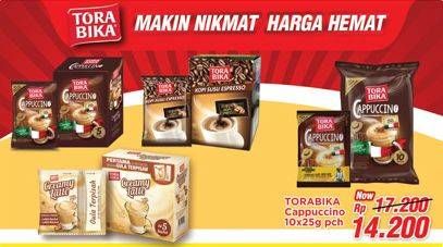 Promo Harga Torabika Cappuccino per 10 sachet 25 gr - Indomaret