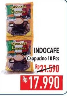 Promo Harga Indocafe Cappuccino per 10 sachet 25 gr - Hypermart