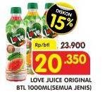 Promo Harga LOVE Juice All Variants 1000 ml - Superindo