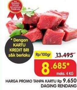 Promo Harga Daging Rendang Sapi per 100 gr - Superindo