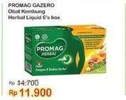 Promo Harga PROMAG Gazero Herbal per 6 sachet 10 ml - Indomaret