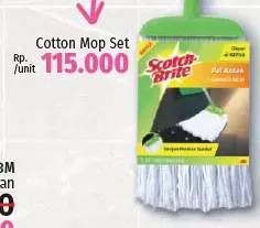 Promo Harga 3M SCOTCH BRITE Cotton Mop Set ID-70  - LotteMart