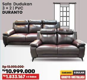 Promo Harga Courts Duranto Sofa Dudukan 3 + 2 | PVC  - COURTS