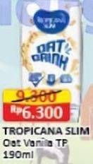 Promo Harga Tropicana Slim Oat Drink Vanilicious 190 ml - Alfamart