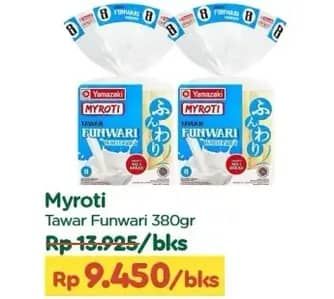 Promo Harga My Roti Roti Tawar Funwari 380 gr - TIP TOP