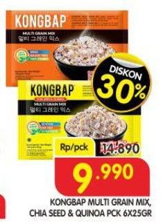 Promo Harga Kongbap Multi Grain Mix Chia Seed Quinoa, Original per 6 pcs 25 gr - Superindo