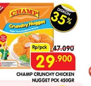 Promo Harga Champ Nugget Crunchy Nugget 450 gr - Superindo