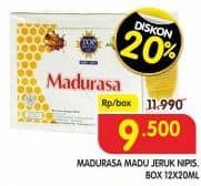 Promo Harga Madurasa Madu Jeruk Nipis per 12 sachet 20 ml - Superindo