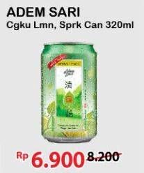 Promo Harga ADEM SARI Ching Ku Herbal Lemon, Sparkling Herbal Lemon 320 ml - Alfamart