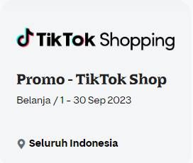 Promo Harga Promo TikTok Shop: Cashback hingga Rp50.000  - Gojek