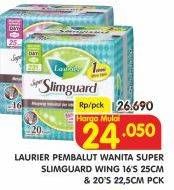 Promo Harga Laurier Super Slimguard Day 25cm, 22.5cm  - Superindo