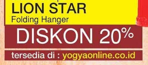 Promo Harga LION STAR Folding Hanger  - Yogya
