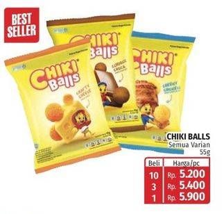Promo Harga Chiki Balls Chicken Snack All Variants 55 gr - Lotte Grosir