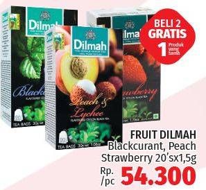 Promo Harga Dilmah Tea Blackcurrant, Peach, Strawberry 20 pcs - LotteMart
