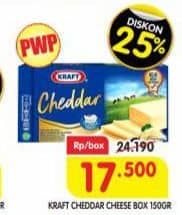 Promo Harga Kraft Cheese Cheddar 160 gr - Superindo