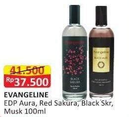 Promo Harga EVANGELINE Eau De Parfume Red, Aura, Black Sakura, Musk Lilian 100 ml - Alfamart