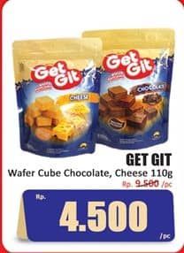 Promo Harga Get Git Wafer Cube Cheese, Cool Choco 110 gr - Hari Hari