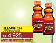 Promo Harga HEMAVITON Energi Drink 150 ml - Yogya