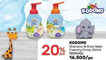 Promo Harga KODOMO Shampoo & Bodywash Foaming 250 mL  - Guardian