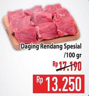 Promo Harga Daging Rendang Sapi Spesial per 100 gr - Hypermart