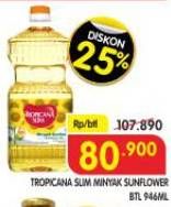 Promo Harga Tropicana Slim Sunflower Oil 946 ml - Superindo