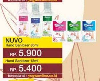 Promo Harga Nuvo Hand Sanitizer 85 ml - Yogya