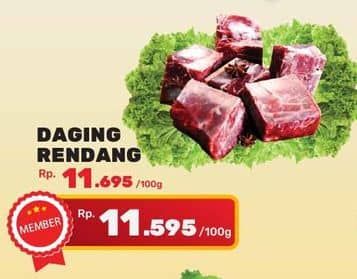 Promo Harga Daging Rendang Sapi per 100 gr - Yogya