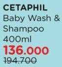 Promo Harga Cetaphil Baby Gentle Wash & Shampoo 400 ml - Watsons