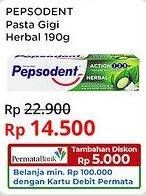 Promo Harga Pepsodent Pasta Gigi Action 123 Herbal 190 gr - Indomaret