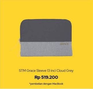 Promo Harga STM Grace Sleeve 13 Inci Cloud Grey  - iBox