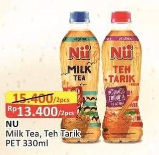 Promo Harga NU Teh Tarik/Milk Tea 330ml  - Alfamart