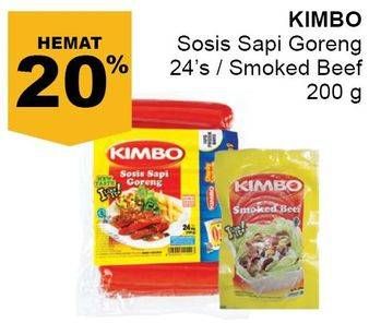 Promo Harga Kimbo Sosis Sapi Goreng/Smoked Beef  - Giant