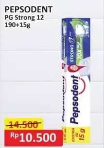 Promo Harga Pepsodent Pasta Gigi Pencegah Gigi Berlubang Fresh Cool Mint 190 gr - Alfamart