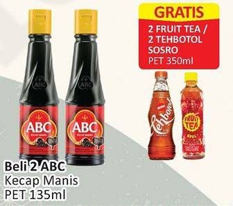 Promo Harga ABC Kecap Manis per 2 botol 135 ml - Alfamart
