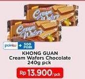 Promo Harga KHONG GUAN Cream Wafers Chocolate 240 gr - Indomaret