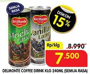 Promo Harga Del Monte Latte All Variants 240 ml - Superindo