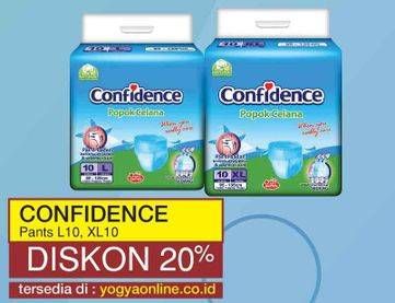 Promo Harga Confidence Adult Diapers Pants L10, XL10  - Yogya