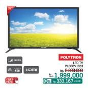 Promo Harga Polytron PLD 32V1853 Digital LED TV  - LotteMart