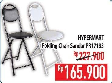 Promo Harga Hypermart Folding Chair Standar PR17183  - Hypermart
