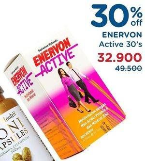 Promo Harga ENERVON Active Multivitamin 30 pcs - Watsons
