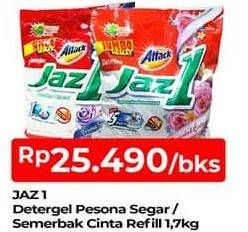 Promo Harga ATTACK Jaz1 Detergent Powder Pesona Segar, Semerbak Cinta 1700 gr - TIP TOP