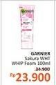 Promo Harga GARNIER Sakura White Gentle Deep Whip Foam 100 ml - Alfamidi