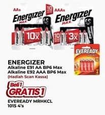Promo Harga Energizer Battery Alkaline AA.6 E91 Max, AAA.6 E92 Max  - Yogya